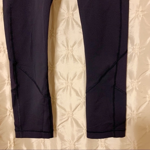 Lululemon Pace Rival Crop Leggings Midnight Navy Blue - Picture 6 of 14